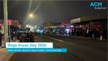 Bega Anzac Day dawn service 2026, 25-4-26, Bega District News