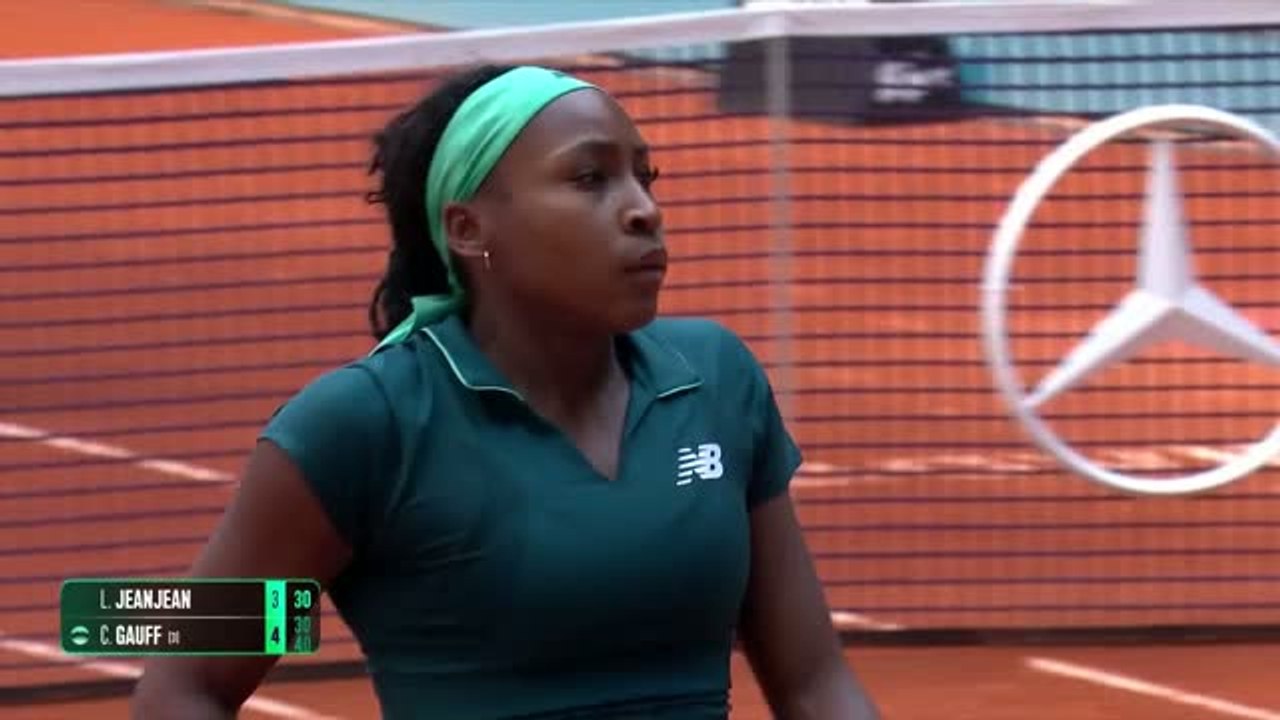 Madrid - Gauff trop forte pour Jeanjean