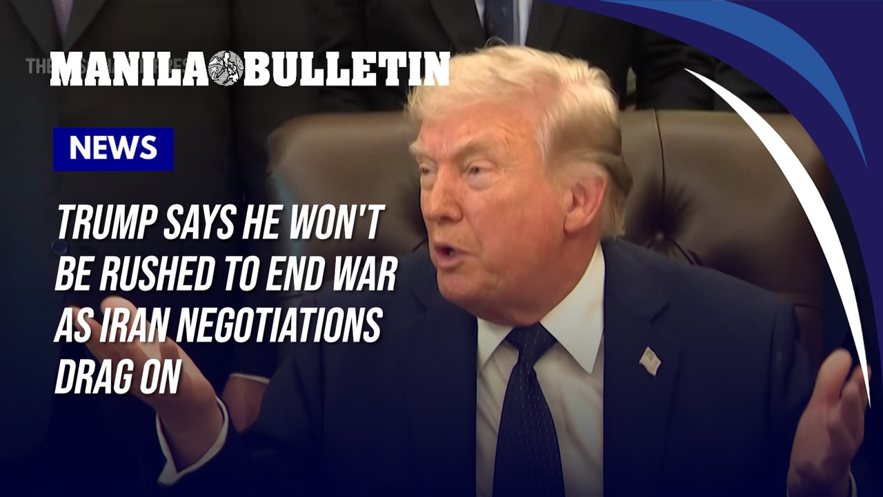 Trump says he won't be rushed to end war as Ira...
