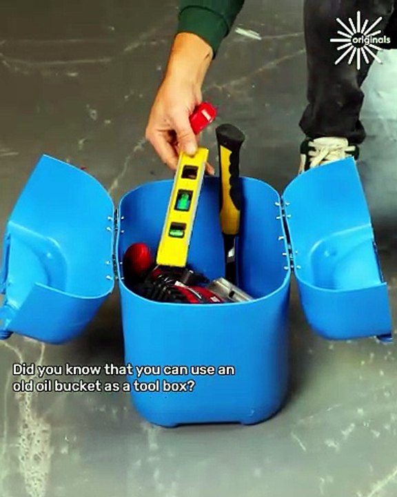 Plastic Gallon Into Toolbox hack 🛠️