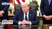 Trump tras la prórroga del alto el fuego entre Israel y Líbano: "Hay muchas posibilidades de lograr la paz"