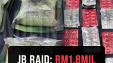 Four arrested, drugs worth RM1.8mil seized in raid on JB apartment