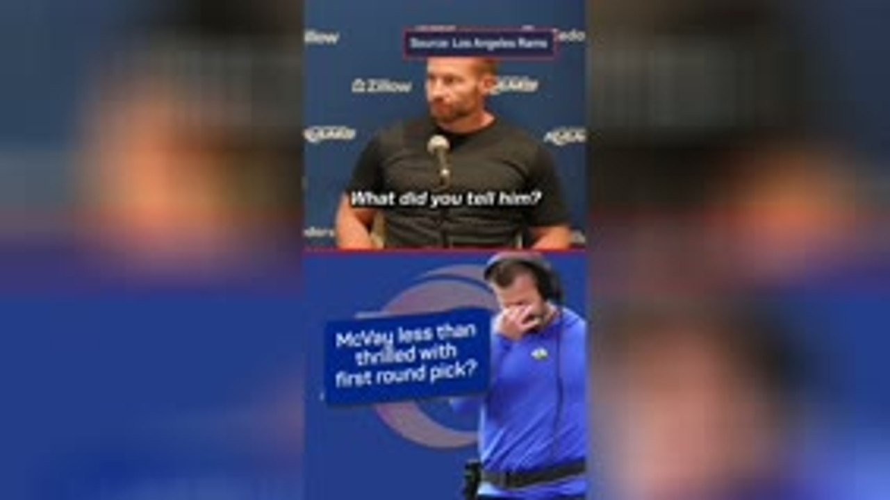 Does McVay disagree with Rams first round pick?