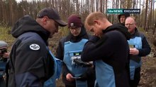 Prince Harry flies drone during Ukraine visit
