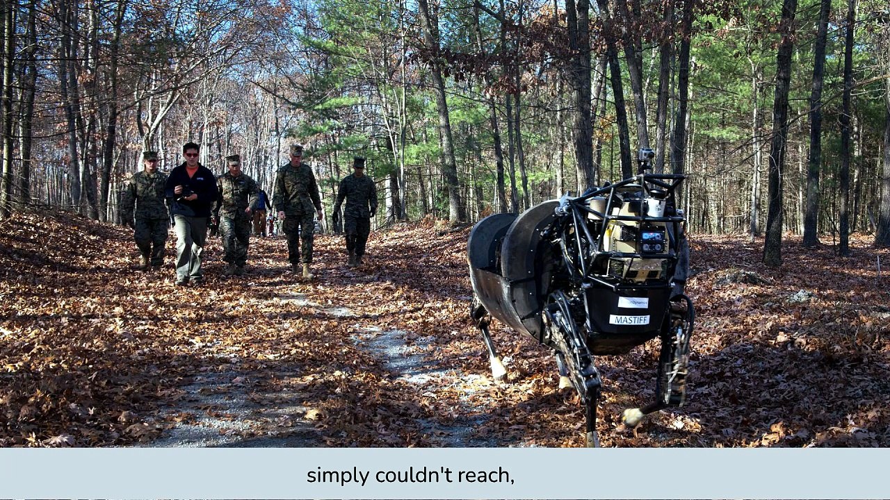 The Robotic Pack Animal • US Marines Field Test the  AlphaDog