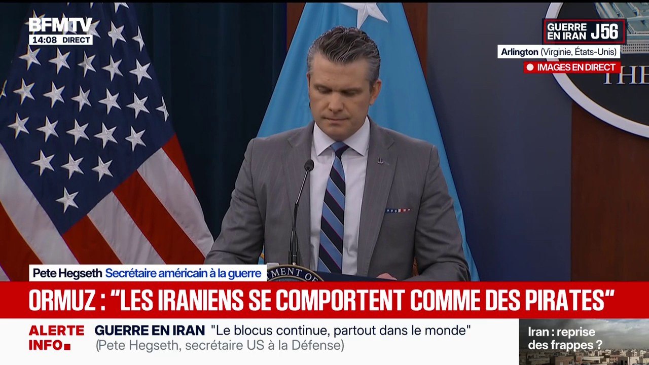 Guerre au Moyen-Orient: "Le blocus se maintiendra aussi longtemps que nécessaire", affirme Pete Hegseth