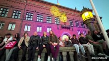 Copenaghen, mongolfiere illuminate al Night Glow Festival