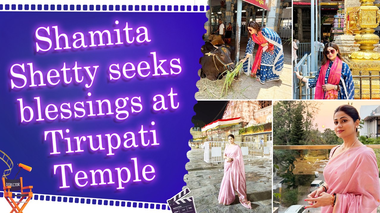 Shamita Shetty gives glimpse of spiritual visit to Tirupati, Shilpa Shetty says ‘You ARE blessed’
