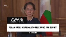 ASEAN urges Myanmar to free Aung San Suu Kyi