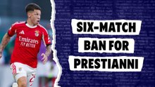 Prestianni handed six-match ban over Vini incident