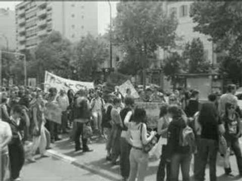 Manif des travailleurs sociaux en formation à Marseille
