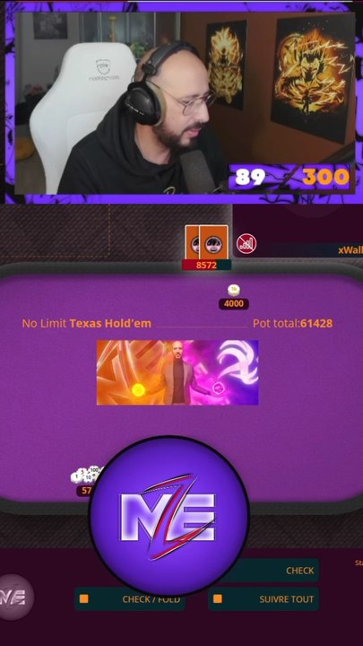 Tournoi de poker tous les jeudis sur ma chaîne Twitch MemeZ94 ! Entrée gratuite, cash au vainqueur !