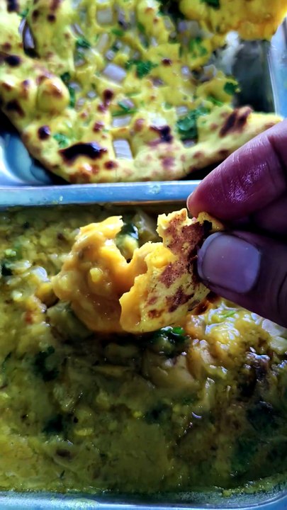 ₹250 Dhaba Special Thali Review 😍 Desi Ghee Dal Fry, Matar Paneer, Missi & Tandoori Roti Taste Test