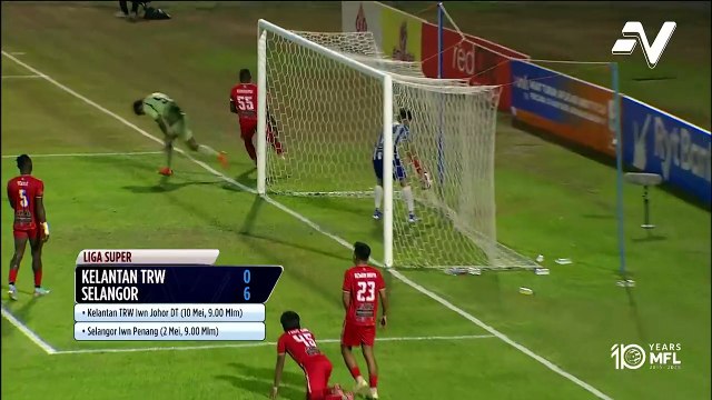 Selangor belasah Kelantan TRW 6-0 di Kota Bharu