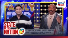 Pagbati ni Family feud U.S. host na si Steve Harvey sa Family Feud PH sa 4th anniversary nito | SONA