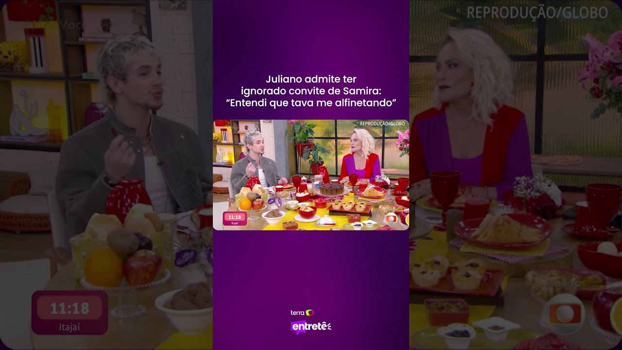 Juliano admite ter ignorado convite de Samira: “Entendi que tava me alfinetando”