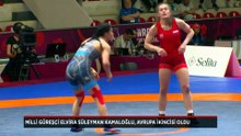 Milli güreşçi Elvira Süleyman Kamaloğlu, Avrupa ikincisi oldu