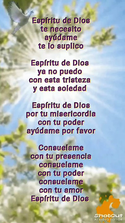Espíritu de Dios, ayúdame 🙏.