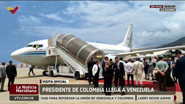Arribó al país el Pdte. de Colombia Gustavo Petro para profundizar mecanismo de cooperación