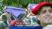 Estallido festivo en el barrio pamplonés de San Jorge