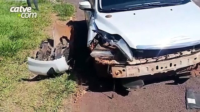 Idoso fica ferido em acidente de trânsito em Toledo