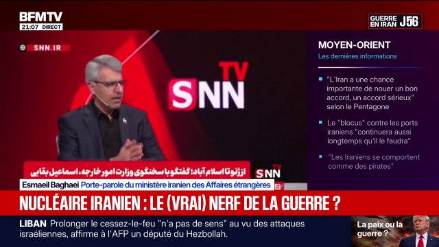 La question du nucléaire ne peut plus être le principal sujet des pourparlers , estime Esmaeil Baghaei, porte-parole du ministère iranien des Affaires étrangères