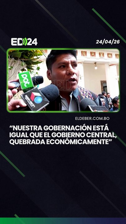 “Nuestra Gobernación está igual que el Gobierno central, quebrada económicamente”