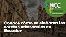 Conoce cómo se elaboran las caretas artesanales en Ecuador