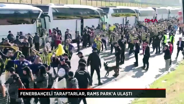 Fenerbahçeli taraftarlar Rams Park'a ulaştı