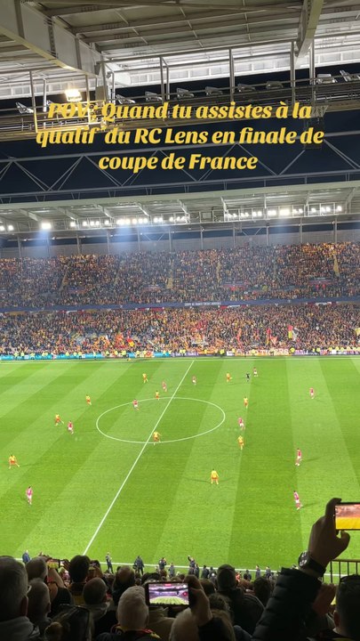Quand tu assistes à la qualification du RC Lens 😱