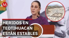Sheinbaum informa sobre estado de salud de víctimas del ataque en Teotihuacan