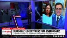 Eduardo Paes lidera 1º turno para o Governo do Rio, aponta pesquisa; Dora e Vilela comentam