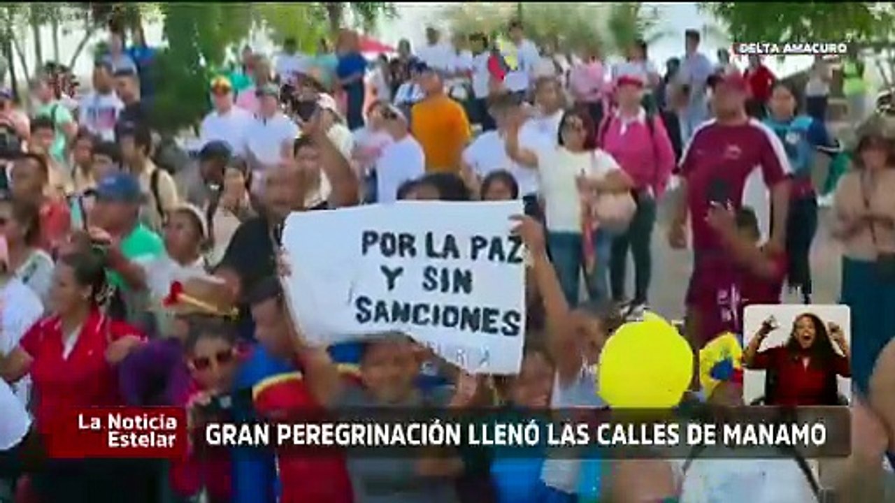 Deltanos alzaron su voz por una Venezuela libre de sanciones