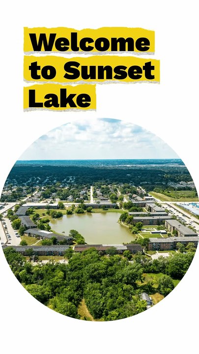 Sunset Lake in Justice, IL