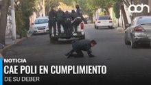 Policía cae de patrulla durante operativo en Gustavo A. Madero