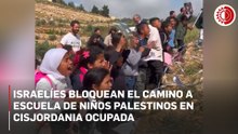 Colonos israelíes impiden el paso de 55 niños palestinos a su escuela