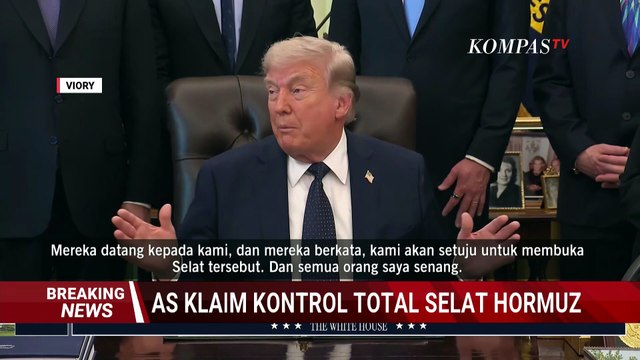 Trump Klaim Pegang Kendali Selat Hormuz! Kapal Induk Ketiga Tiba di Timur Tengah