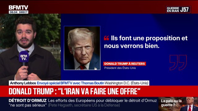 Guerre au Moyen-Orient: Donald Trump affirme que les Iraniens vont faire une offre aux Américains ce samedi