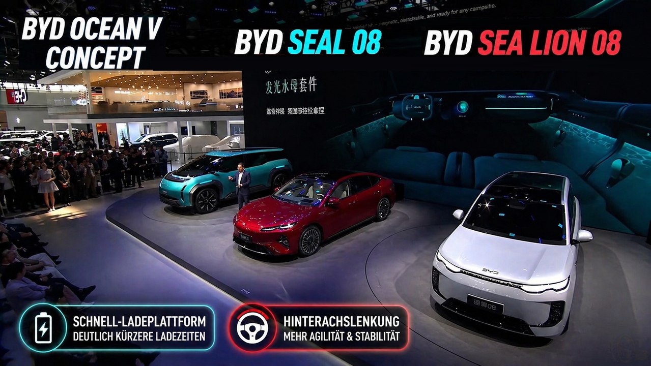 BYD Ocean 8 Serie bringt neue Technik und Alltagstauglichkeit