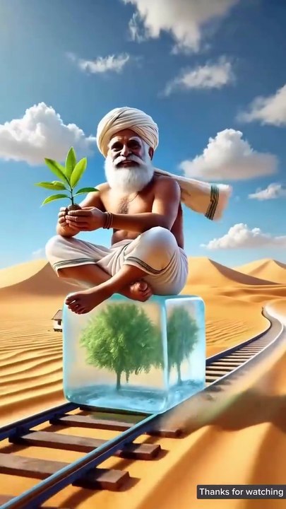 kisan aur bandar cartoon ai