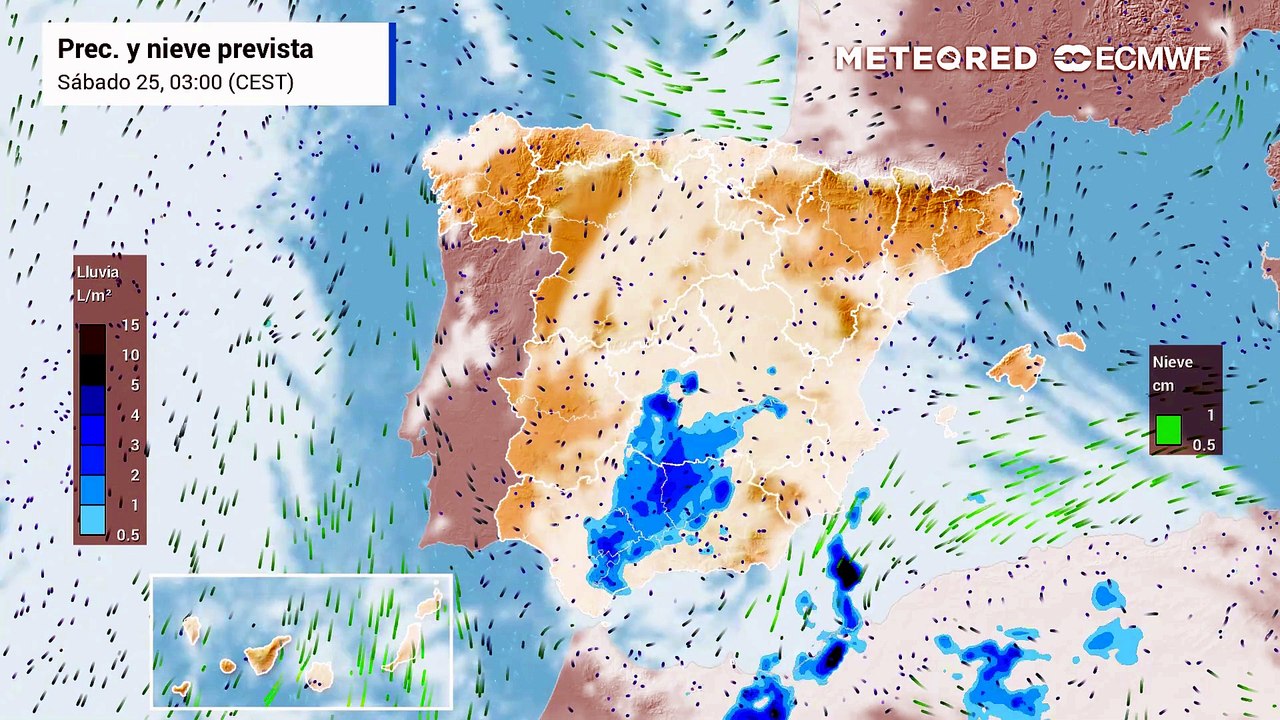 Las tormentas dejarán precipitaciones en amplias zonas