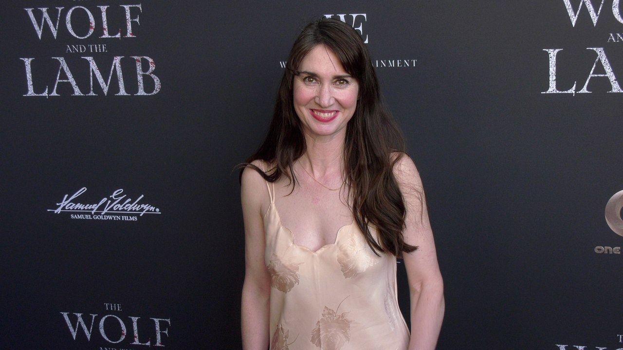 Jenna Ciralli on the red carpet at the premiere of "The Wolf and the Lamb"