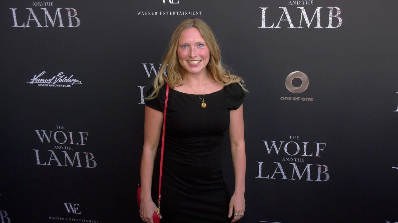 Cheyenne Mikkelsen on the red carpet at the premiere of "The Wolf and the Lamb"