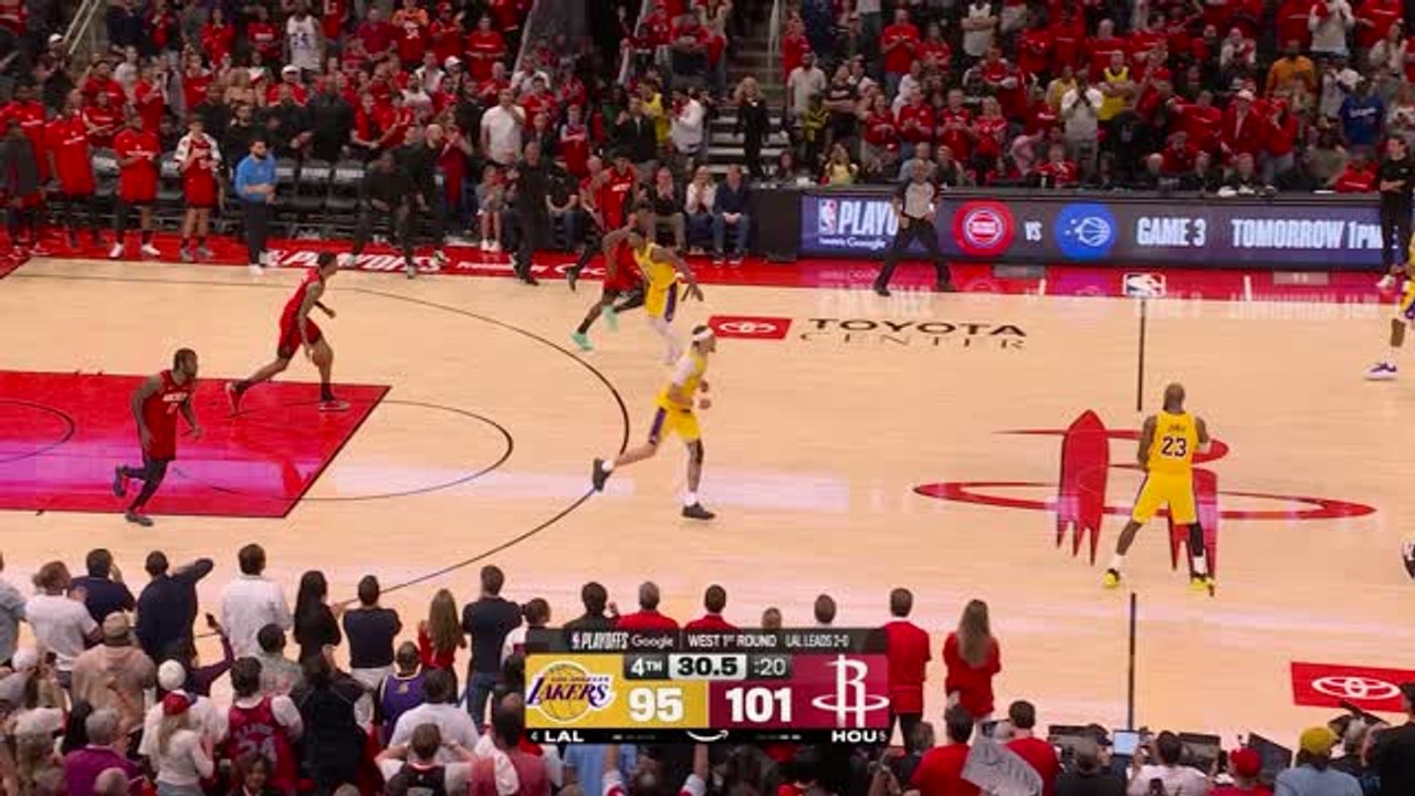 Lakers - LeBron James et Smart forcent les prolongations face aux Rockets