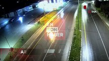 Malatya'da kontrolden çıkan araç böyle refüje çarptı