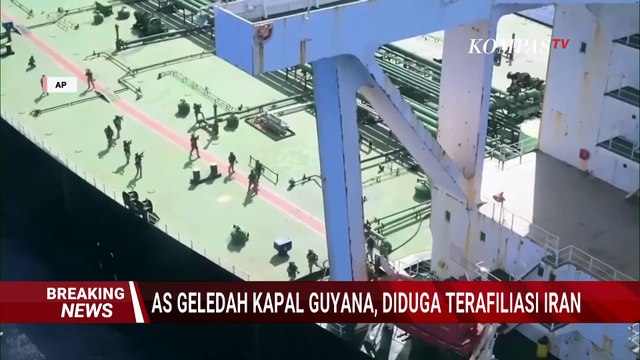 Rekaman Detik-Detik Militer AS Geledah Kapal Tanker Berbendera Guyana di Samudra Hindia