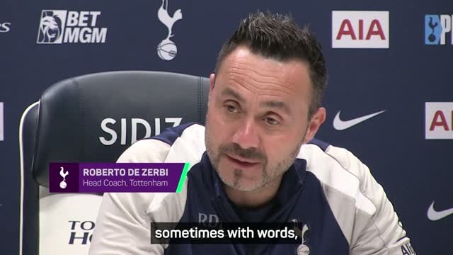 De Zerbi using YouTube to inspire struggling Spurs squad