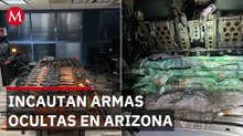 Decomisan arsenal con lanzagranadas que iba a México