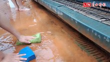 中職 》太扯！亞太成棒主球場又出包 雨後積水未退排水系統失靈