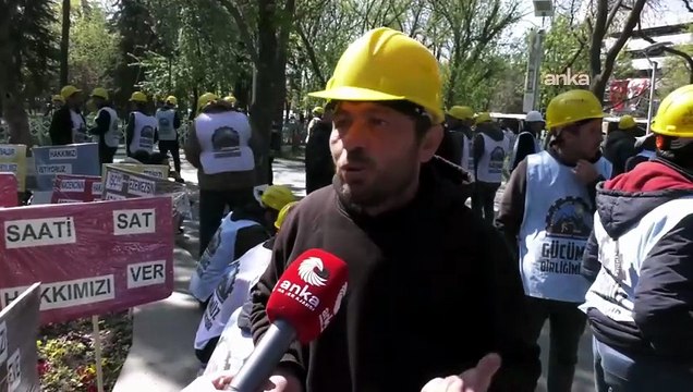 Doruk Madencilik işçileri, açlık grevinin altıncı gününde... Maden işçisi Satı Kaynak: Yedi yaşındaki oğlum Ayaş'a yürüdüğümde, 'oyuncağımı satayım, gel' dedi